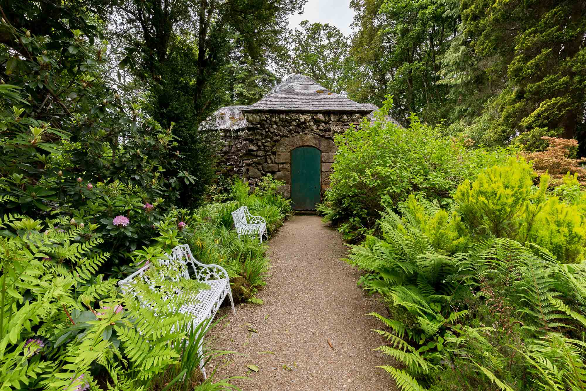 Hidden in a shruberry lies Curraghmore biggest gem - the shell house